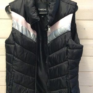 Bebe sleeveless puffer jacket
